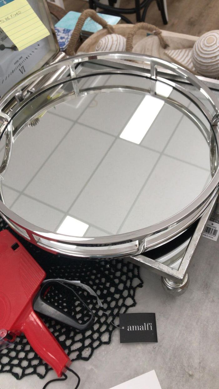 Round Silver Tray