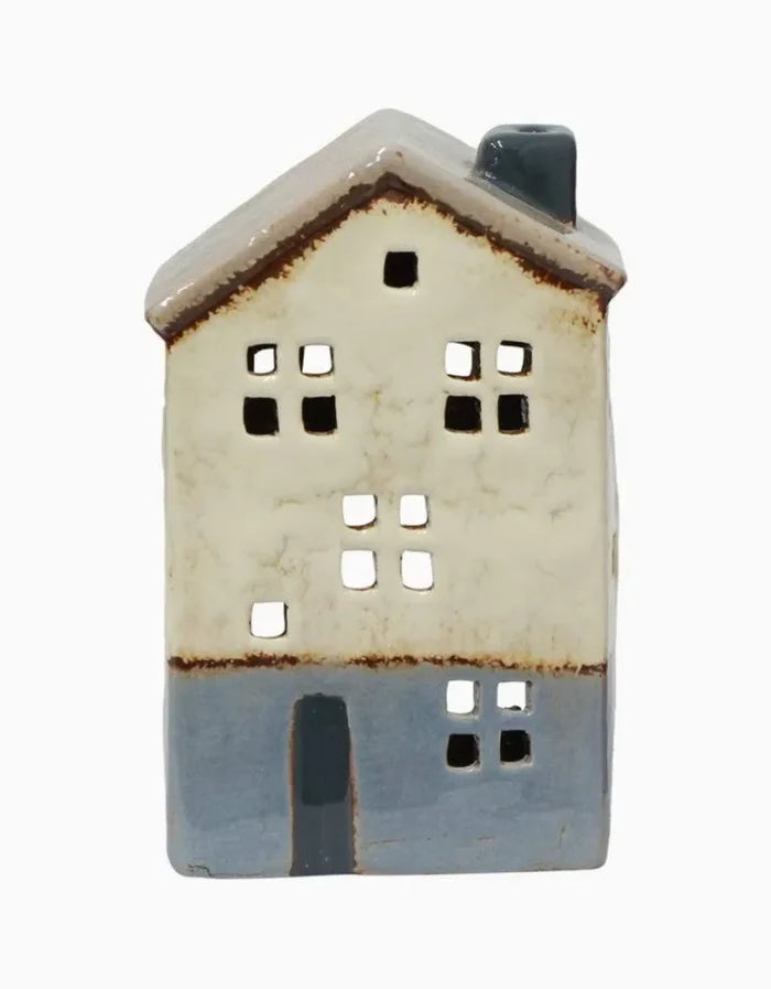 Saint Mail Tea Light House Stone Roof