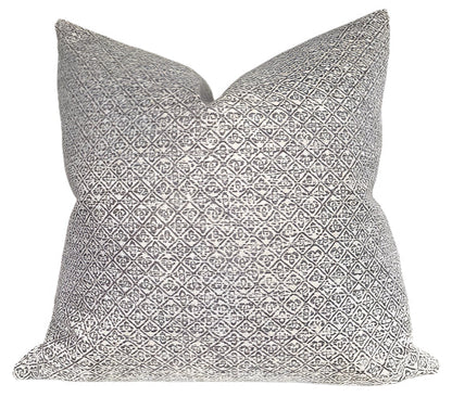 Sarong Weave Pillow Cover in Grey, Schumacher Textiles