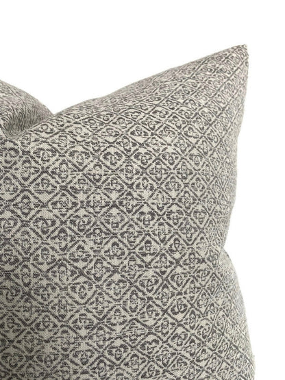 Sarong Weave Pillow Cover in Grey, Schumacher Textiles