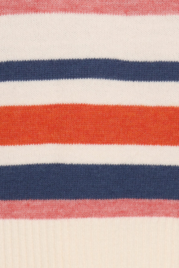 KNITWEAR Saski Knit Sweater - Cream Multi Stripe