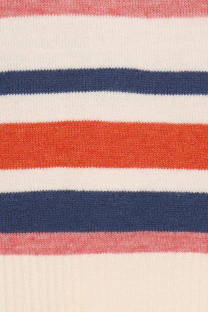 KNITWEAR Saski Knit Sweater - Cream Multi Stripe