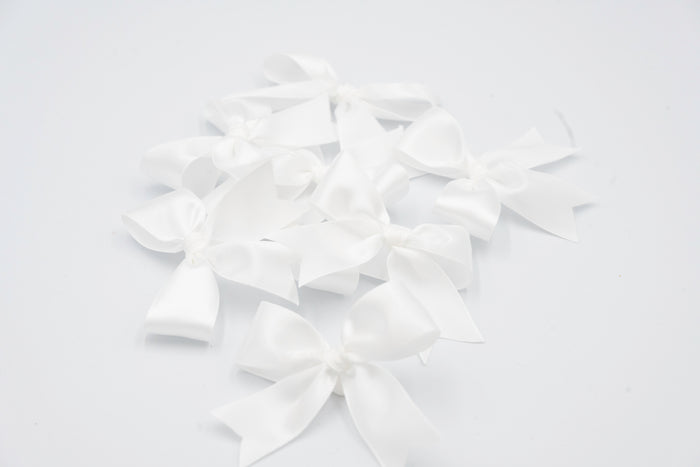 Satin Bows - 7/8" Ribbon - Pre-made - 12 Piece