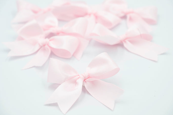 Satin Bows - 7/8" Ribbon - Pre-made - 12 Piece