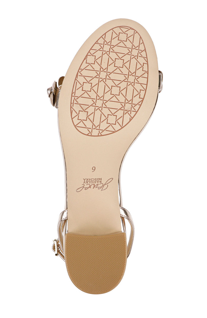 Rose Gold | Sawyer Low Block Heel Sandals Sole