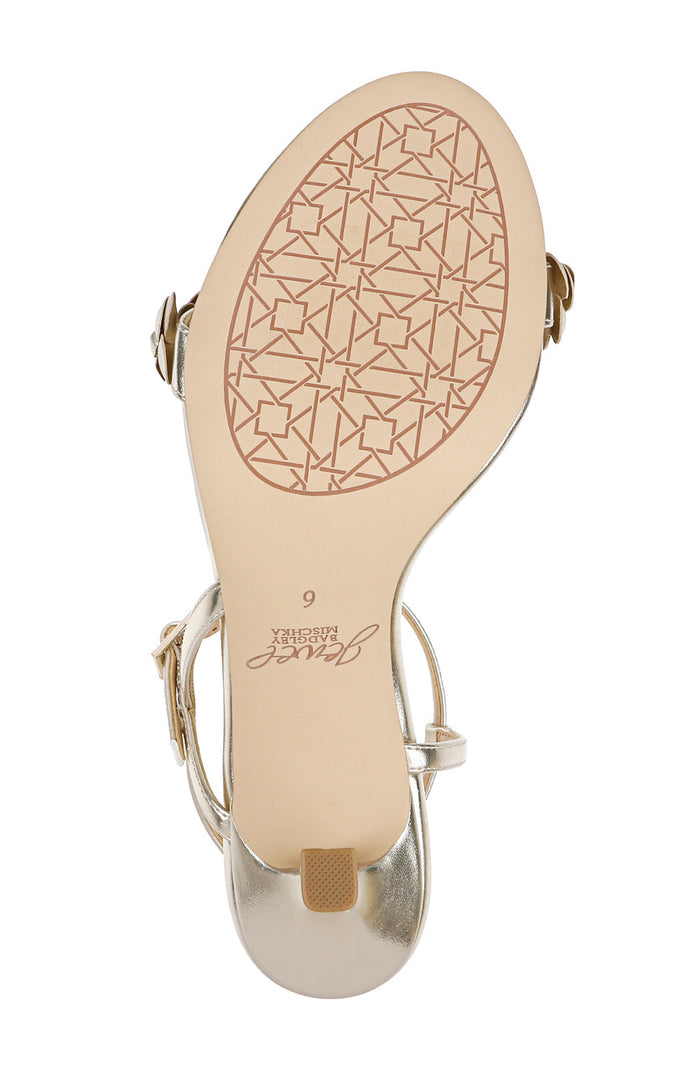 Gold Metallic | Saylor Mid Stiletto Sandals Sole