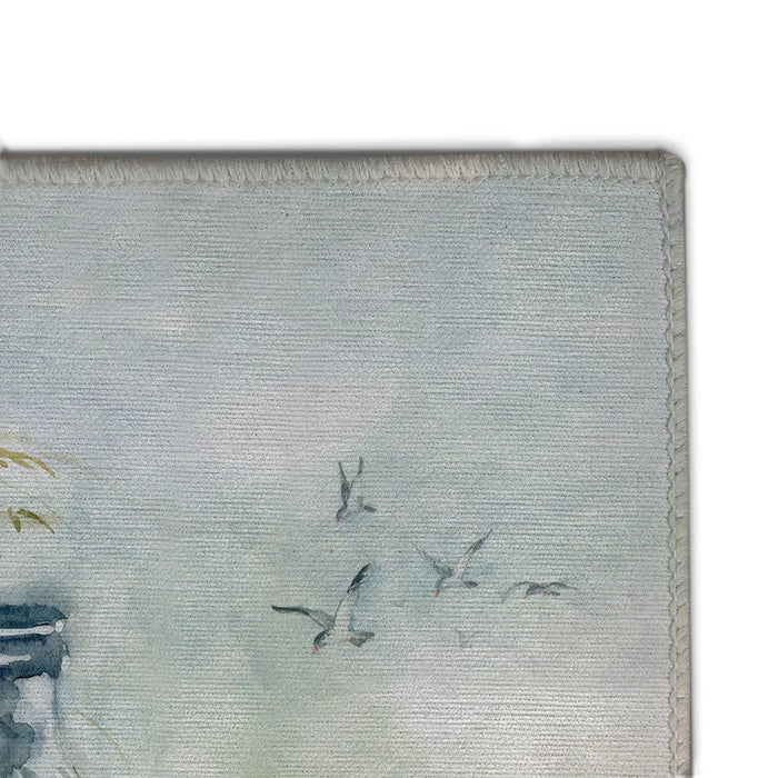 Seaside Bottles and Shells Chenille Accent Rug