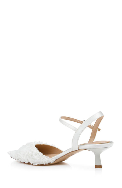 Ivory Ivory | Selene Kitten Heel Pumps Back Side