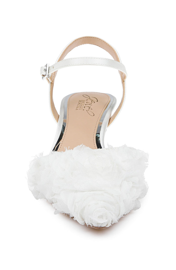 Ivory Ivory | Selene Kitten Heel Pumps Front
