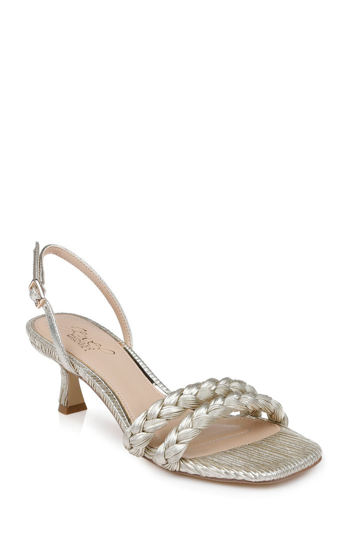 Champagne Gold | Sharon Slingback Sandals Front Side