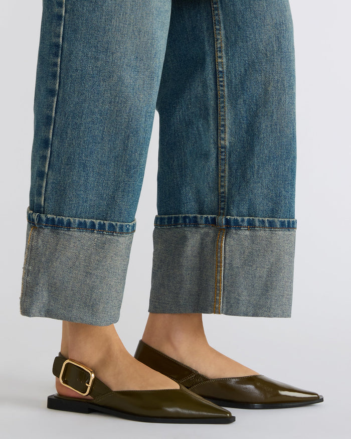 SHAY OLIVE LEATHER