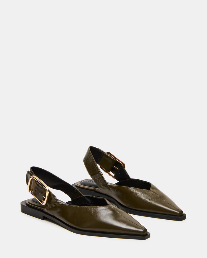 SHAY OLIVE LEATHER