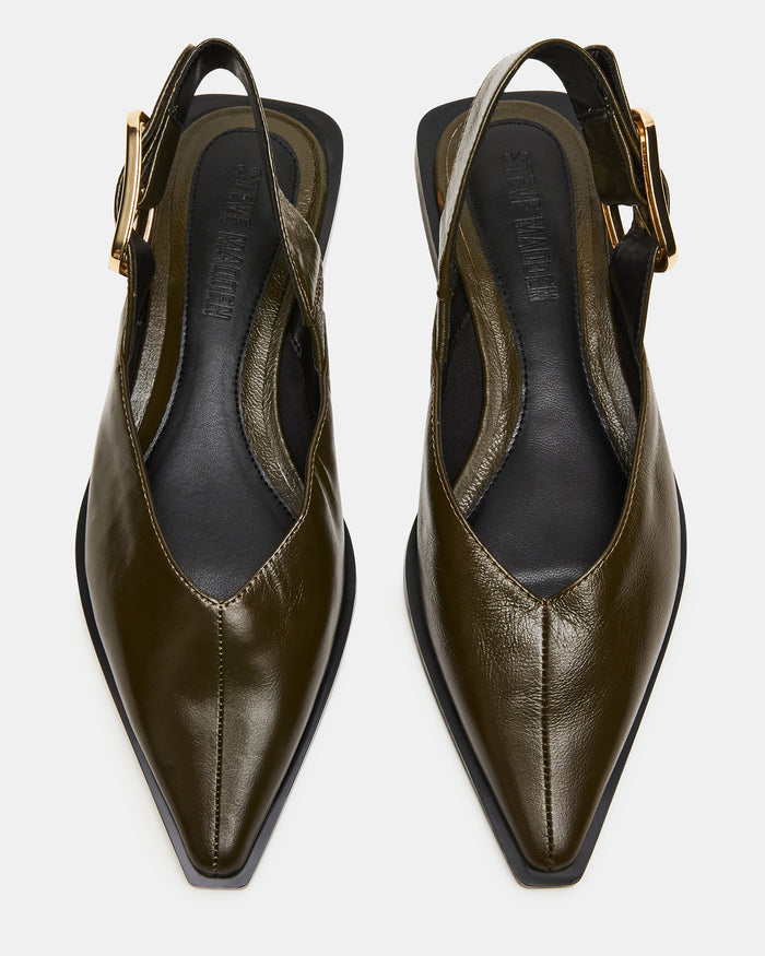 SHAY OLIVE LEATHER