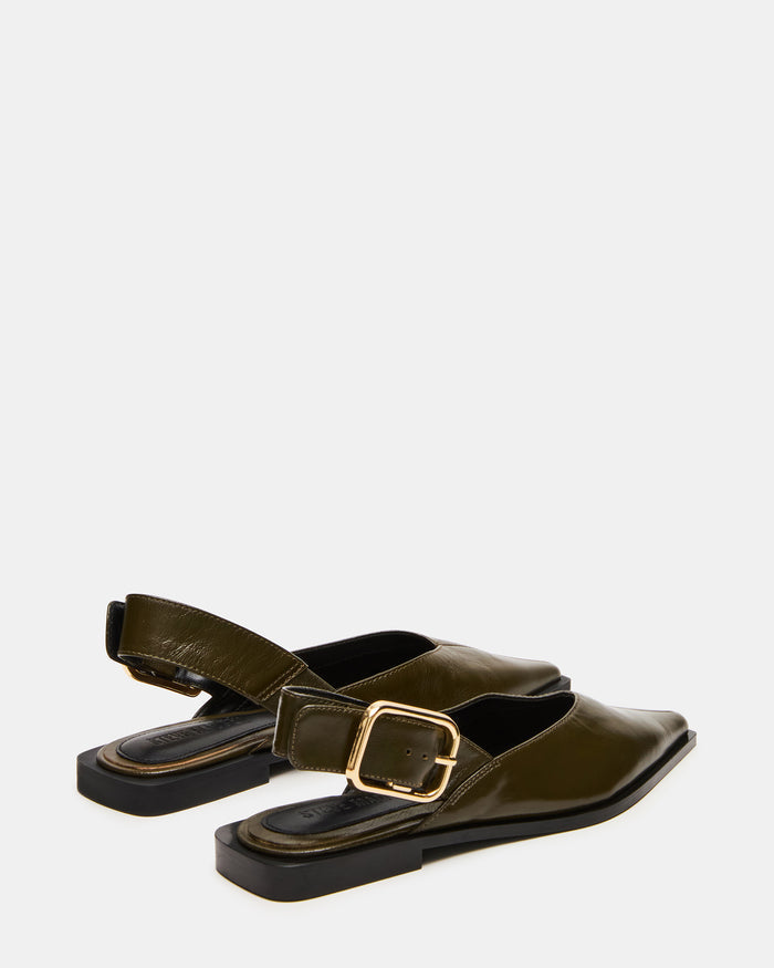 SHAY OLIVE LEATHER