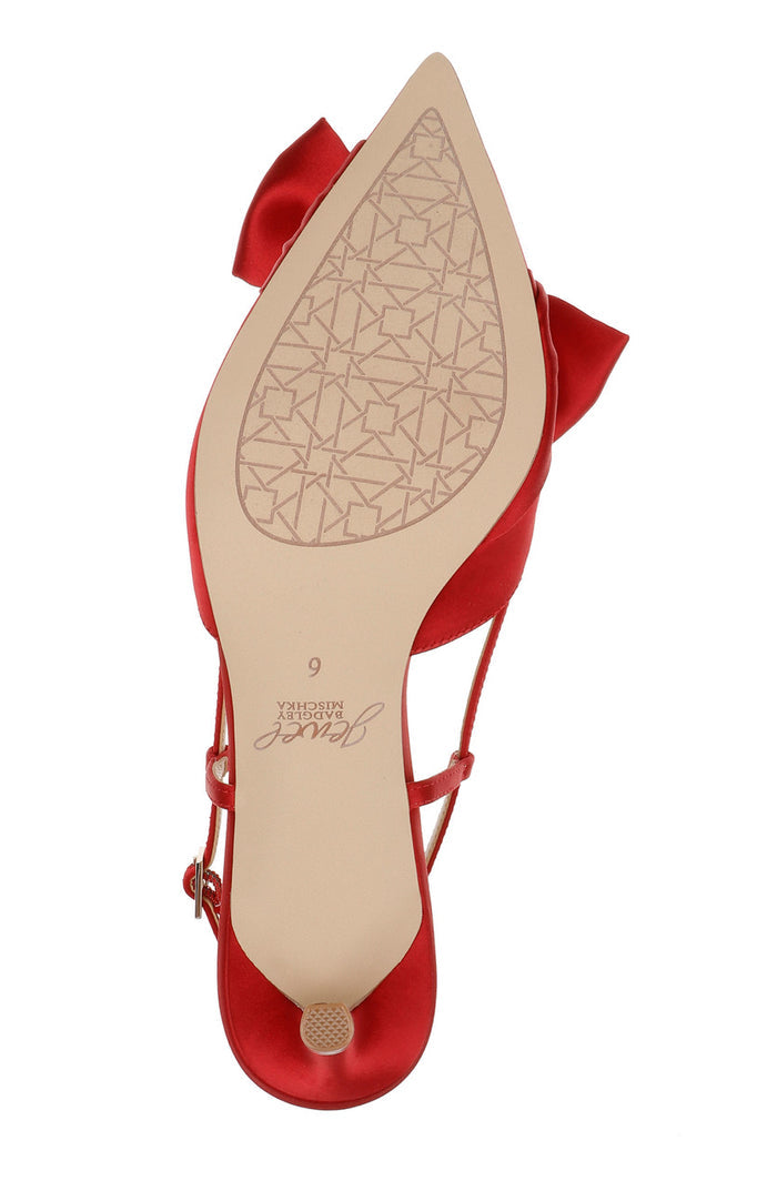 Red | Shoshana Slingback Pumps Sole