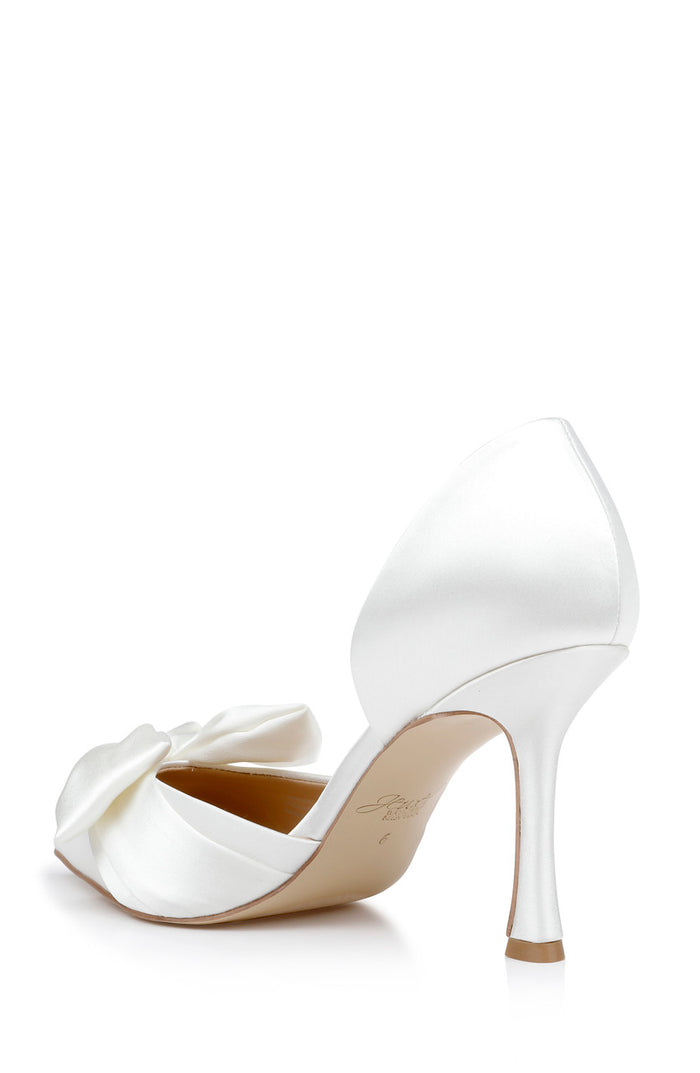 Ivory | Sidney Bow d'Orsay Pumps Back Side