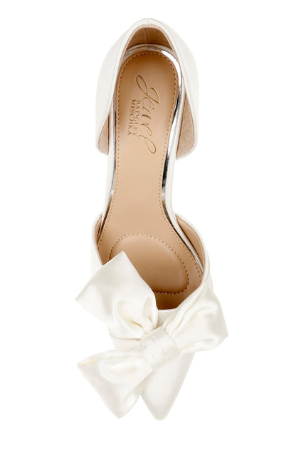 Ivory | Sidney Bow d'Orsay Pumps Top