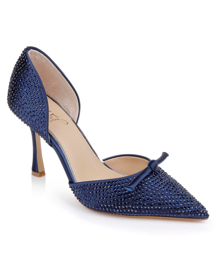 Navy | Terresa D'Orsay Stiletto Pumps