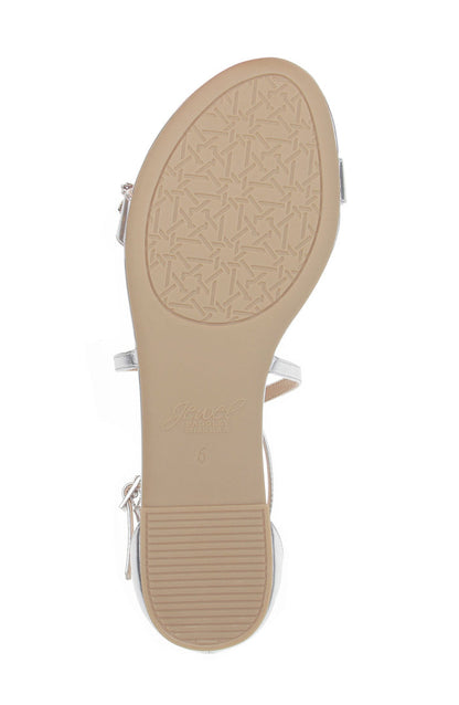 Silver | Tessy Satin Evening Sandal