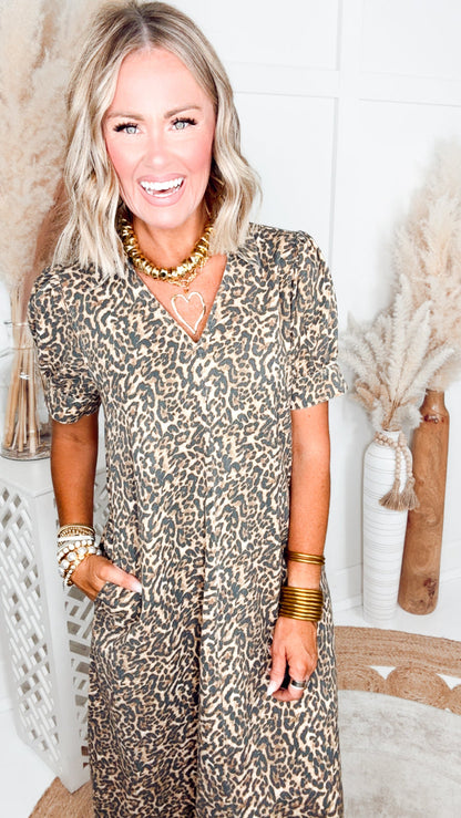 The Untamed Chic Midi Dress