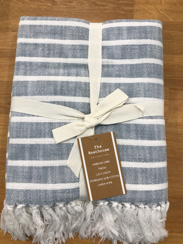 Throw Harbour Blue Chambray