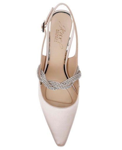 Champagne | Tierney Braided Slingback Pumps