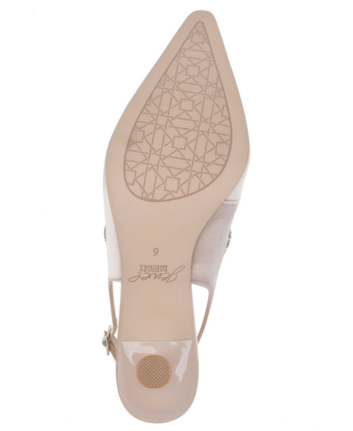 Champagne | Tierney Braided Slingback Pumps