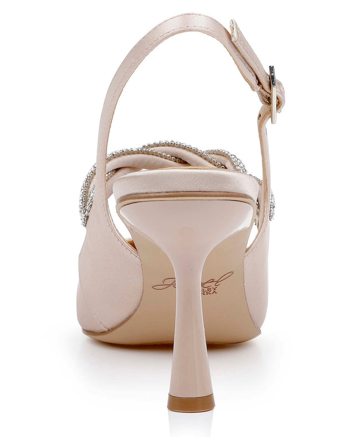 Champagne | Tierney Braided Slingback Pumps