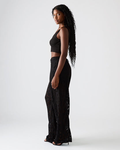 TRE LACE PANT BLACK