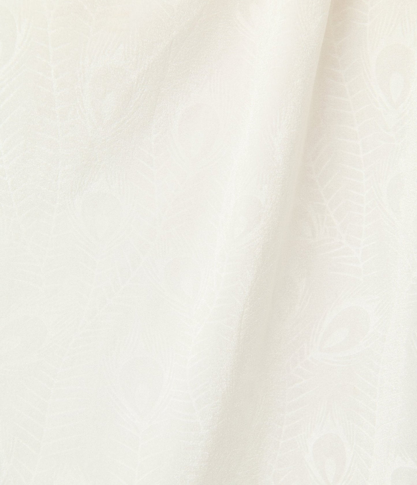 Unique Vintage Ivory Peacock Embossed Velvet Flutter Sleeve Lenora Swing Dress