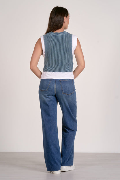 Elan Sleeveless Layered Sweater
