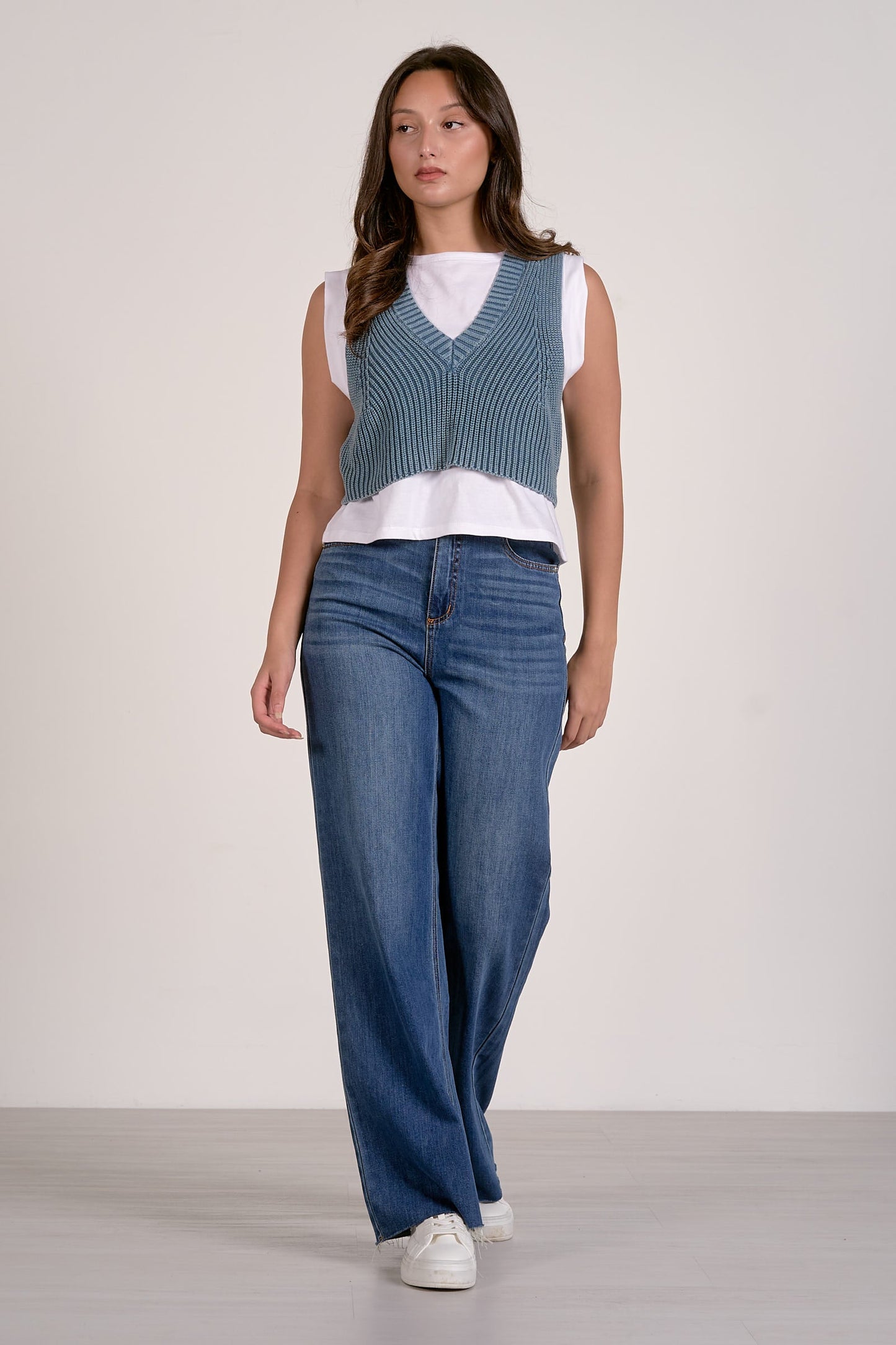 Elan Sleeveless Layered Sweater