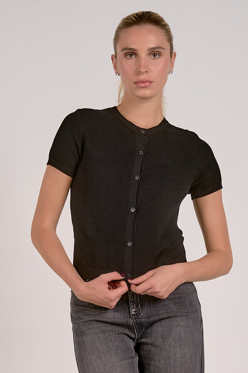 Elan Short Sleeve Sweater Cardigan