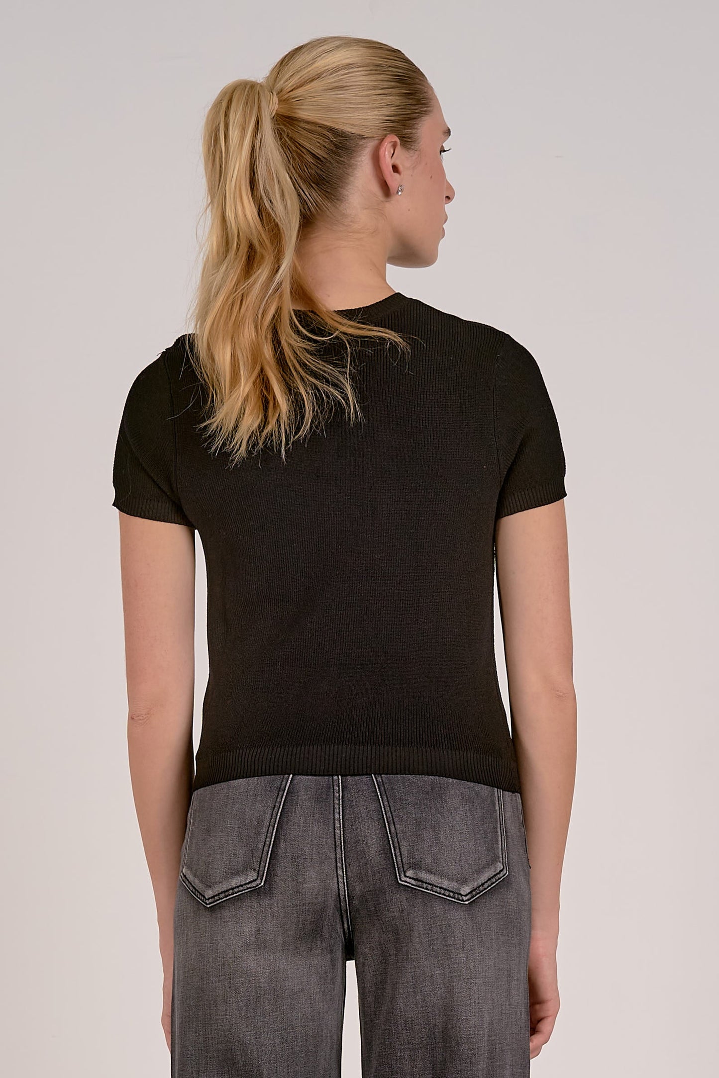 Elan Short Sleeve Sweater Cardigan