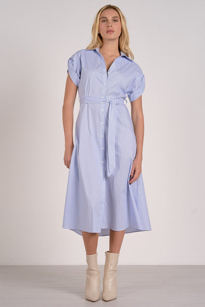 Elan Belted Shirt Dress