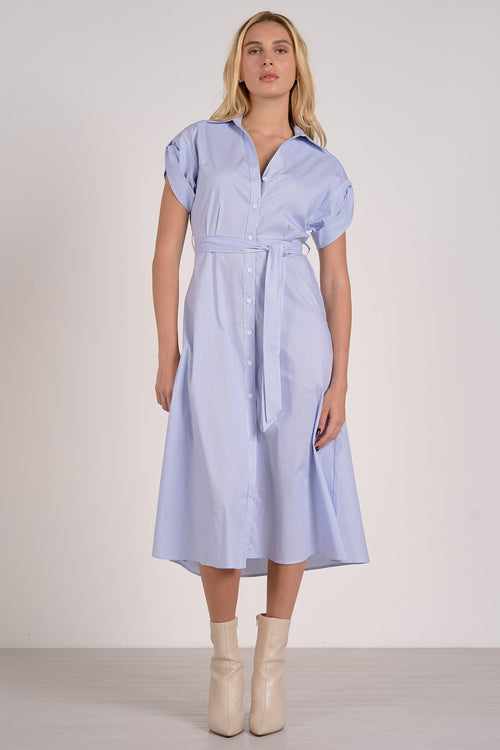 Elan Belted Shirt Dress