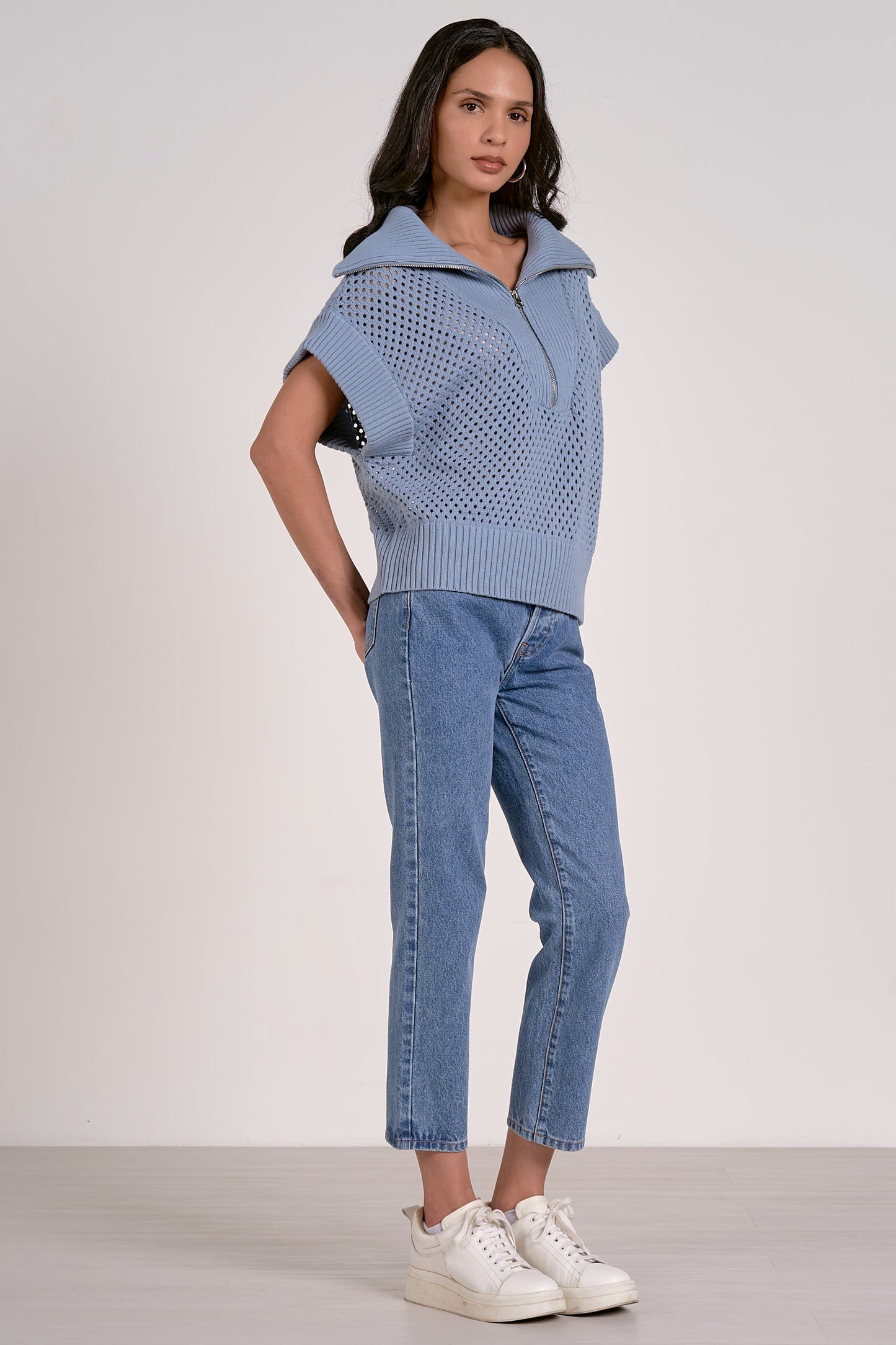 Elan 1/4 Zip Collar Sweater