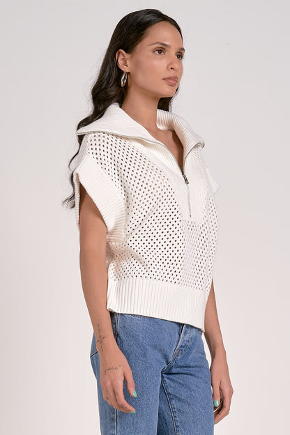 Elan 1/4 Zip Collar Sweater