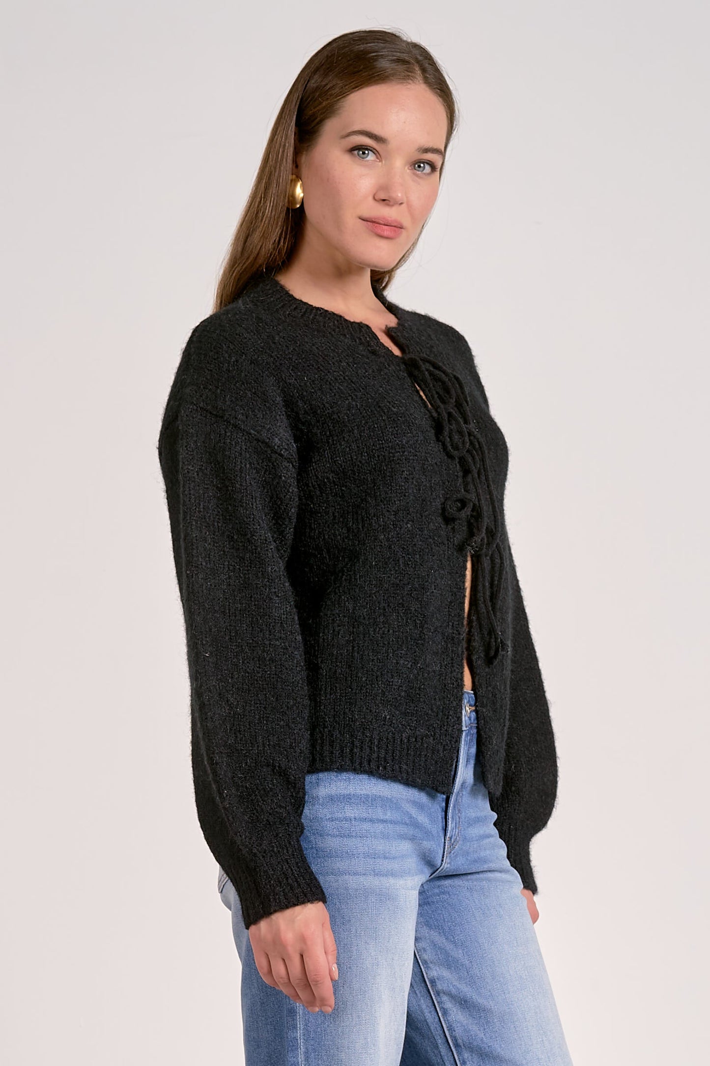 Elan Tie Front Cardigan