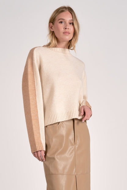 Elan Crewneck Colorblock Sweater