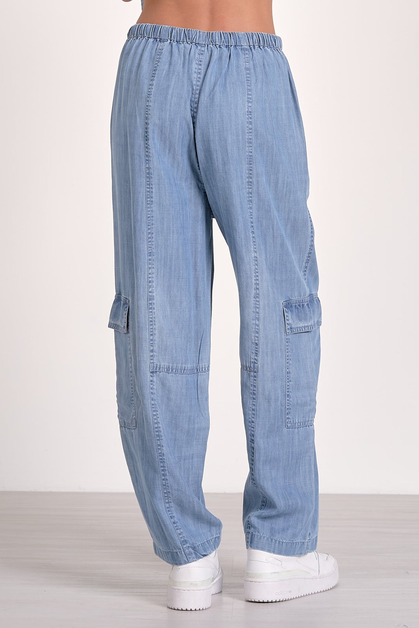Elan Chambray Cargo Pants