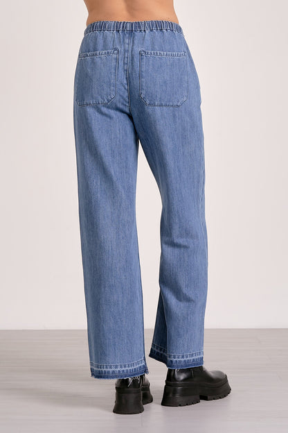 Elan Denim Wide Leg Pant