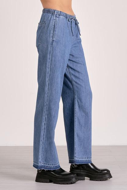 Elan Denim Wide Leg Pant