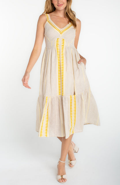 Liverpool Sleeveless Midi Dress