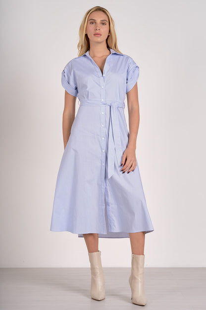Elan Belted Shirt Dress