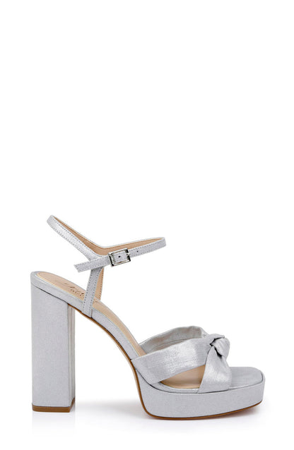 Silver | Valencia Platform Heels