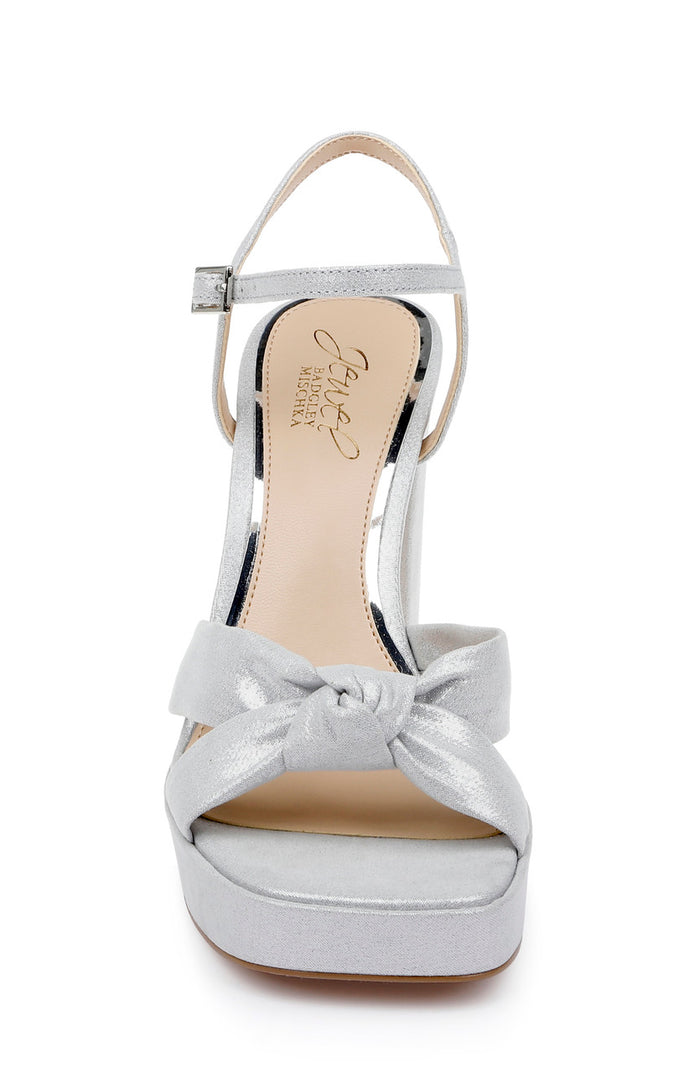 Silver | Valencia Platform Heels