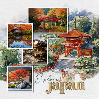 Wander Alpha Digital Scrapbook Kit