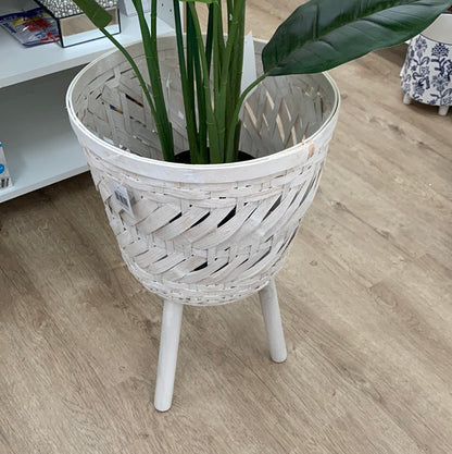 Woven planter pot large