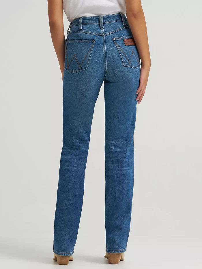 Wrangler Retro Women's Bailey High Rise Straight Leg Jean in Sylvia